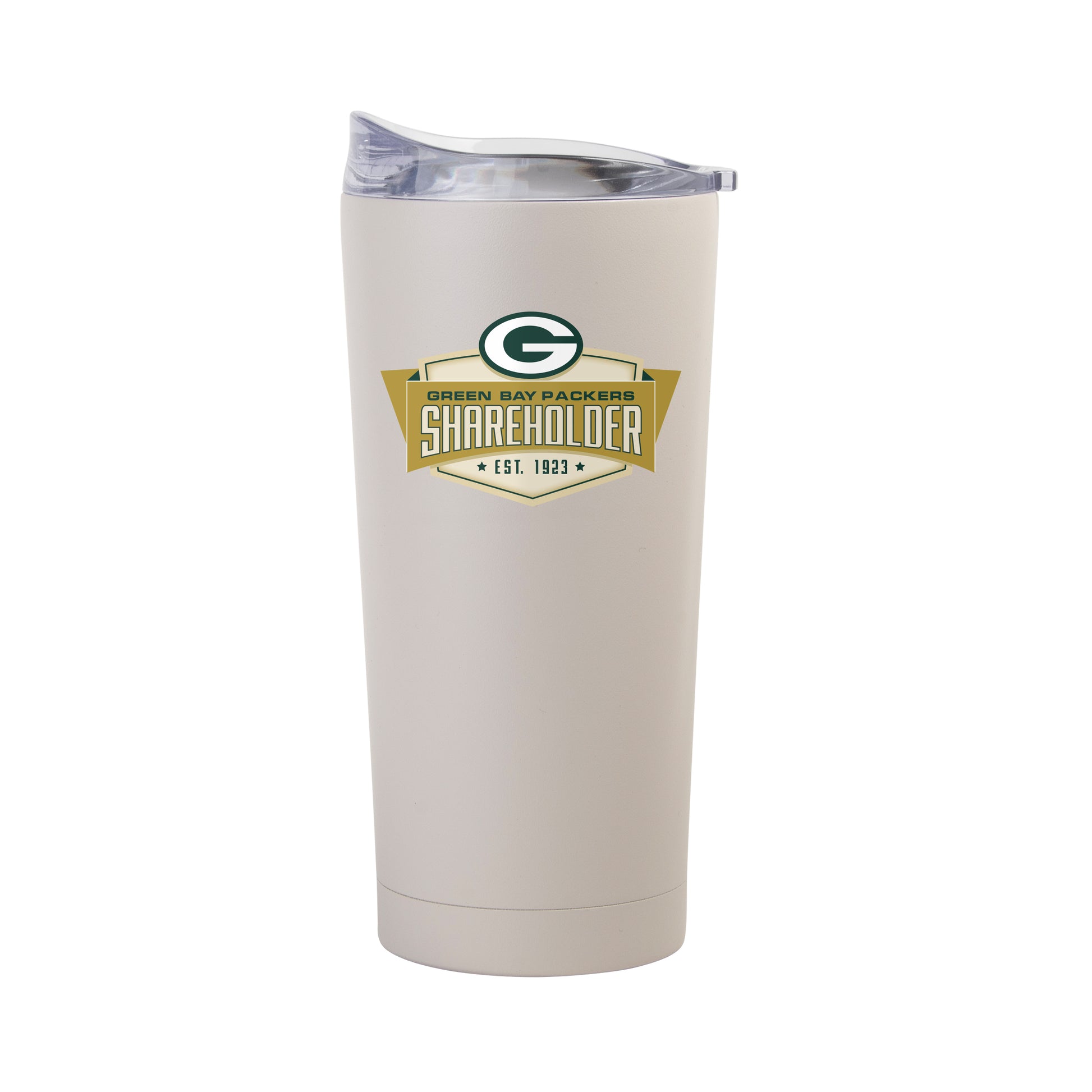 Green Bay Packers Shareholders 20oz Sand Powder Coat Tumbler