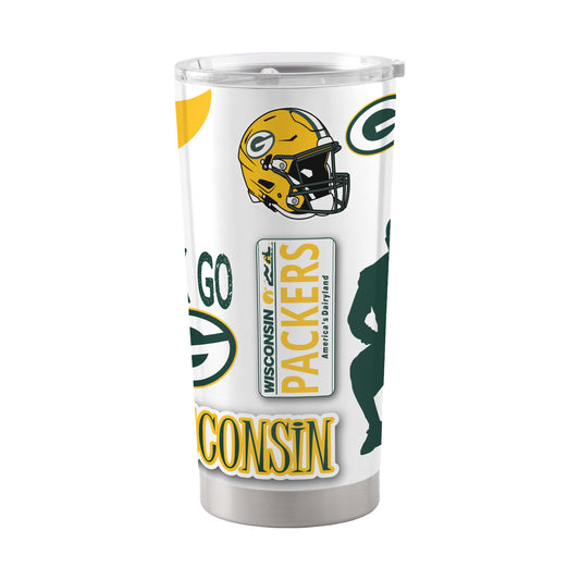 Green Bay Packers 20oz Native Stainless Tumbler