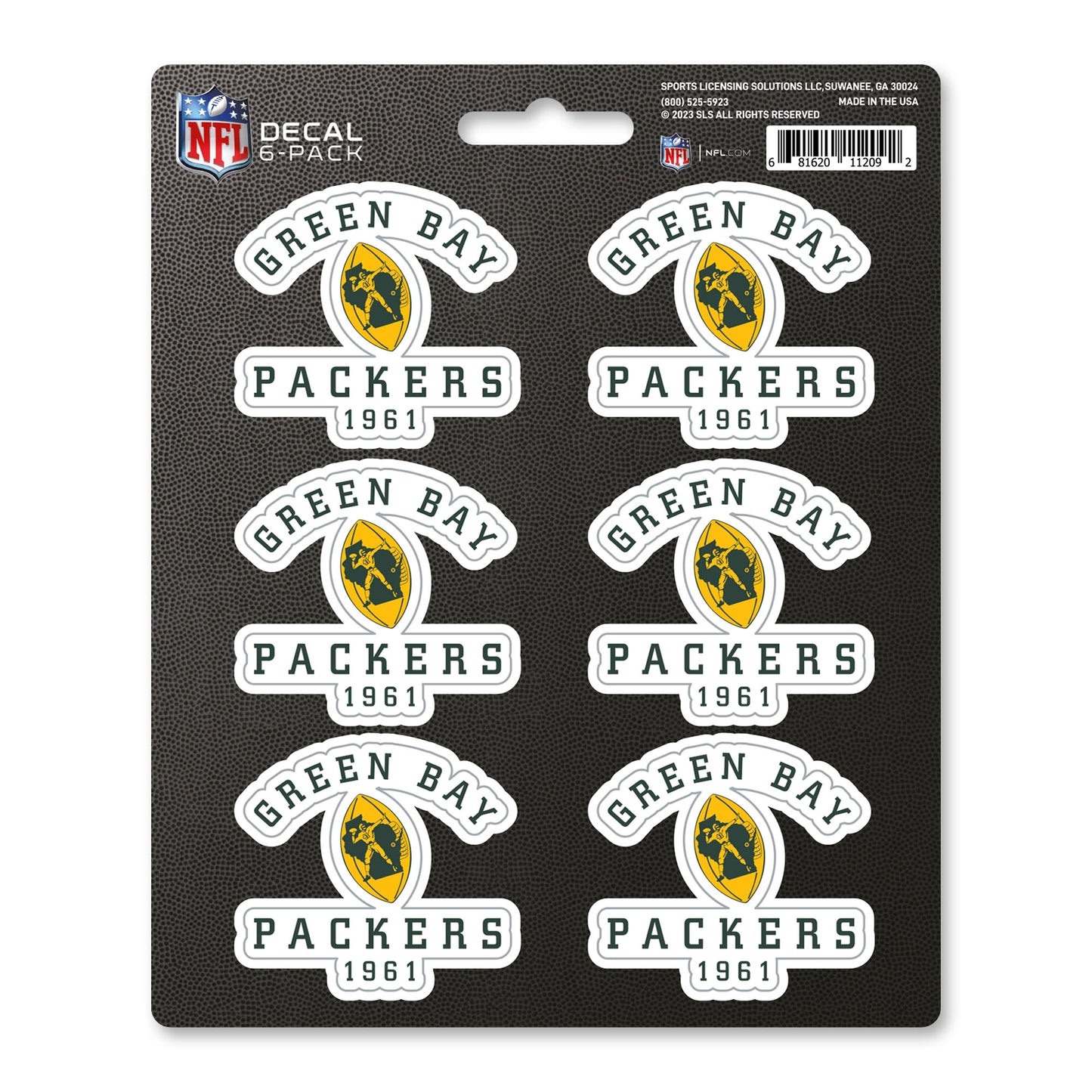 NFLV - Green Bay Packers DECAL6