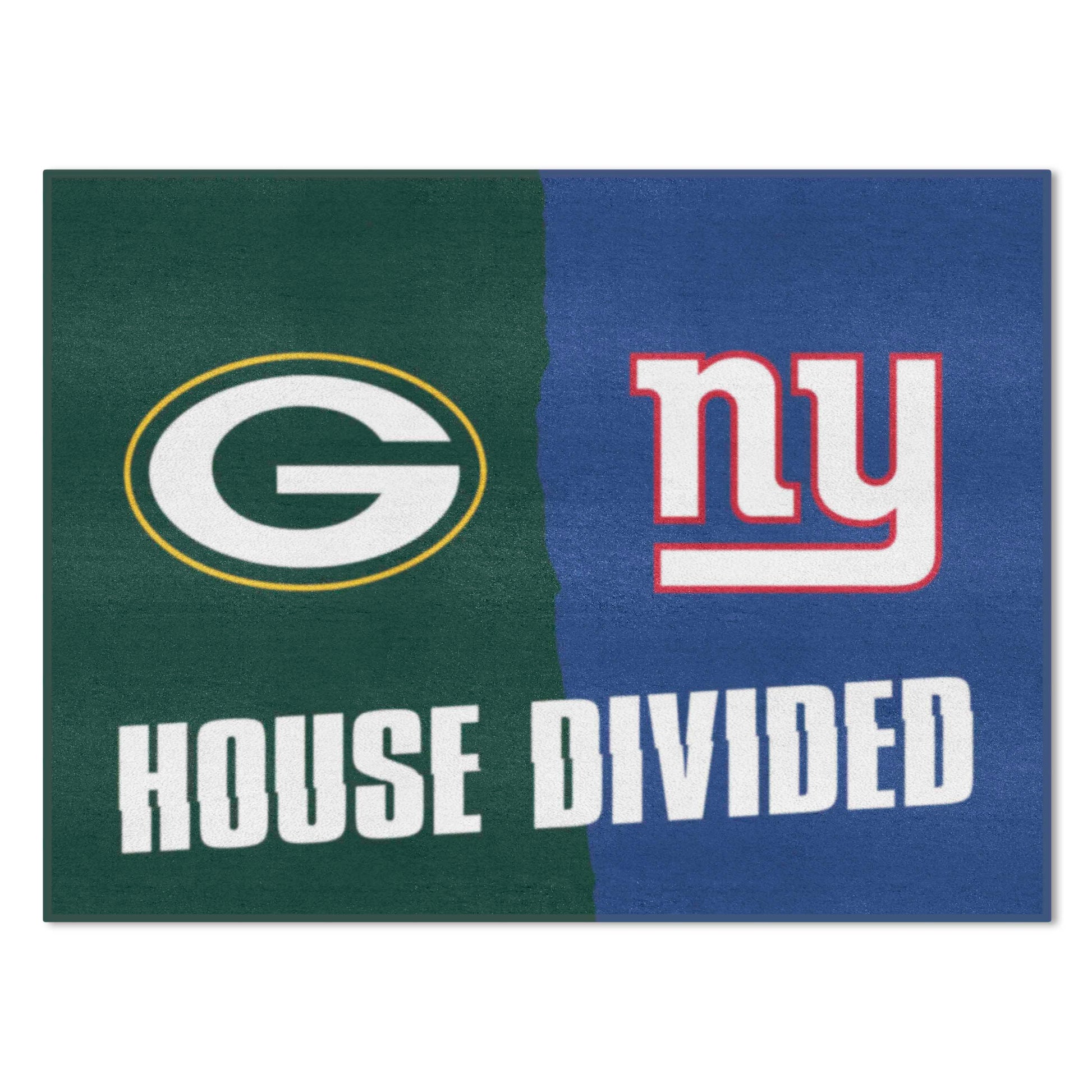 NFL House Divided Mat - Packers / Giants