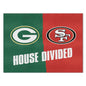 NFL House Divided Mat - Packers / 49ers