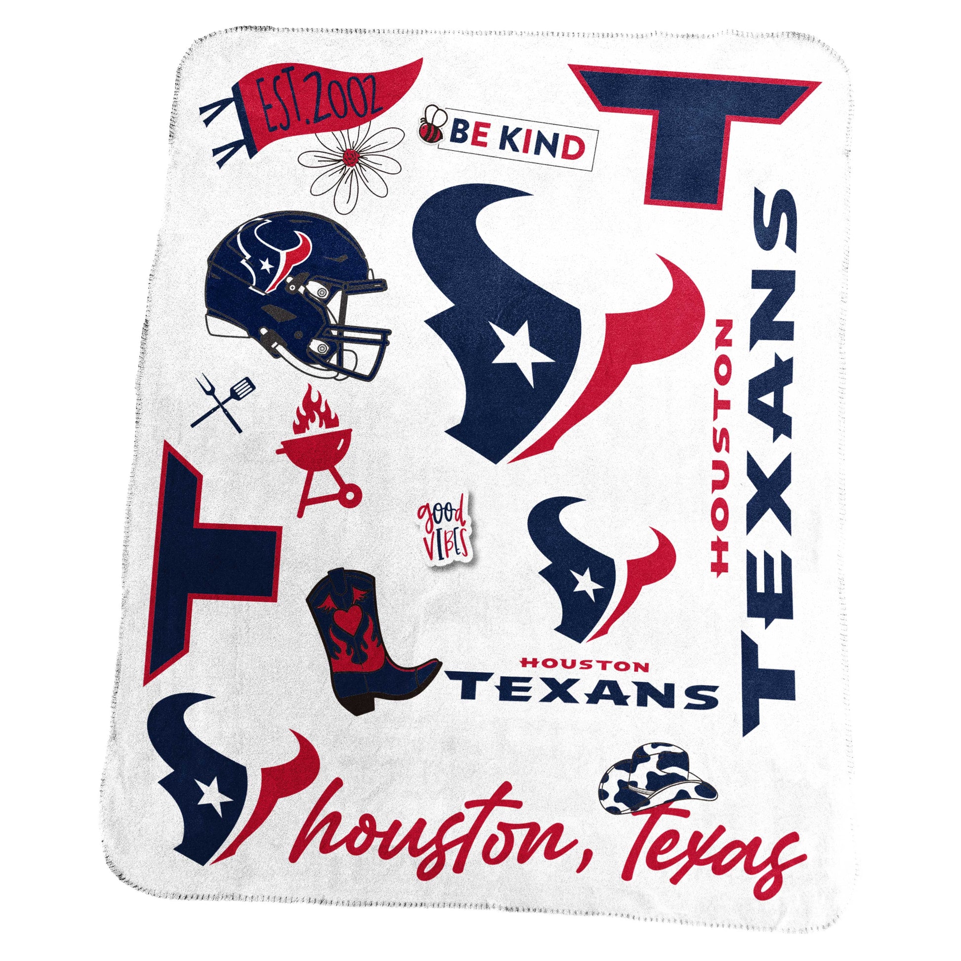 Houston Texans Classic Native Fleece Throw
