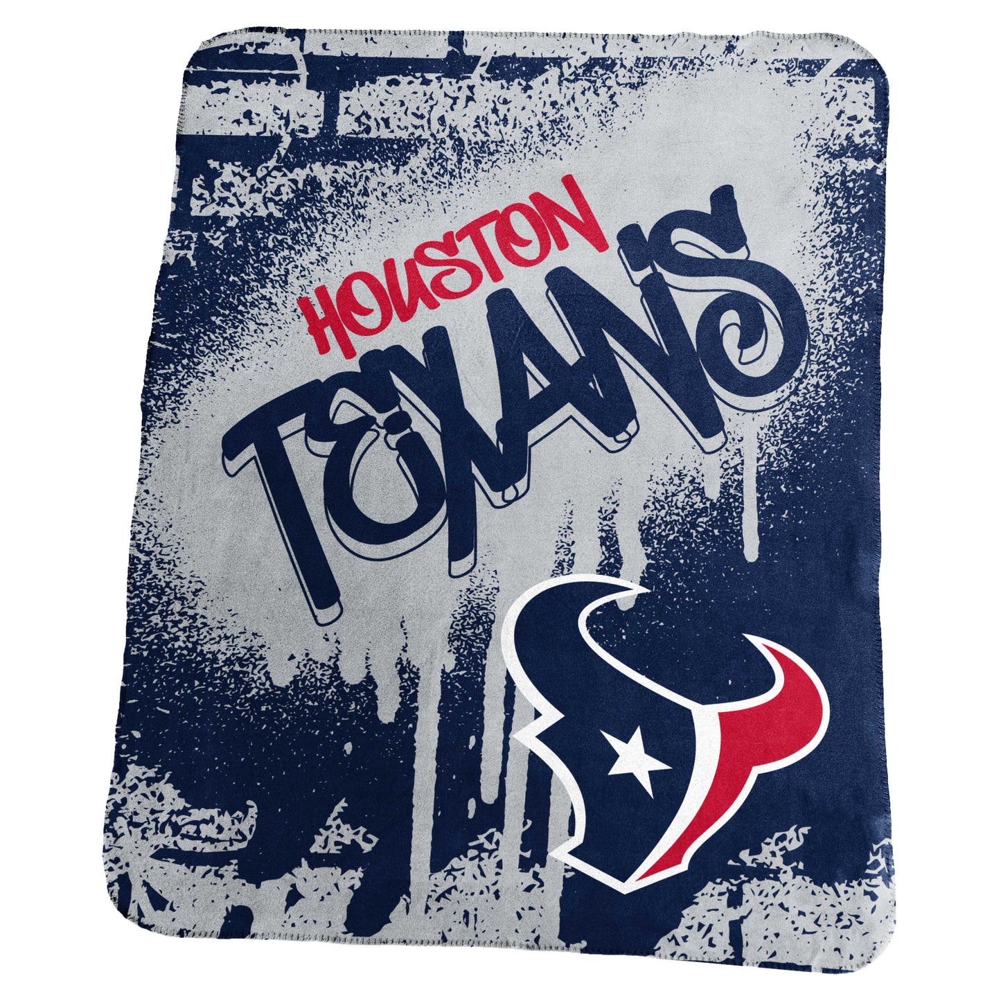 Houston Texans Classic Graffiti Fleece Throw