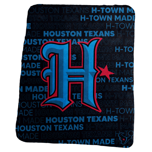 Houston Texans Classic H Town Fleece Throw