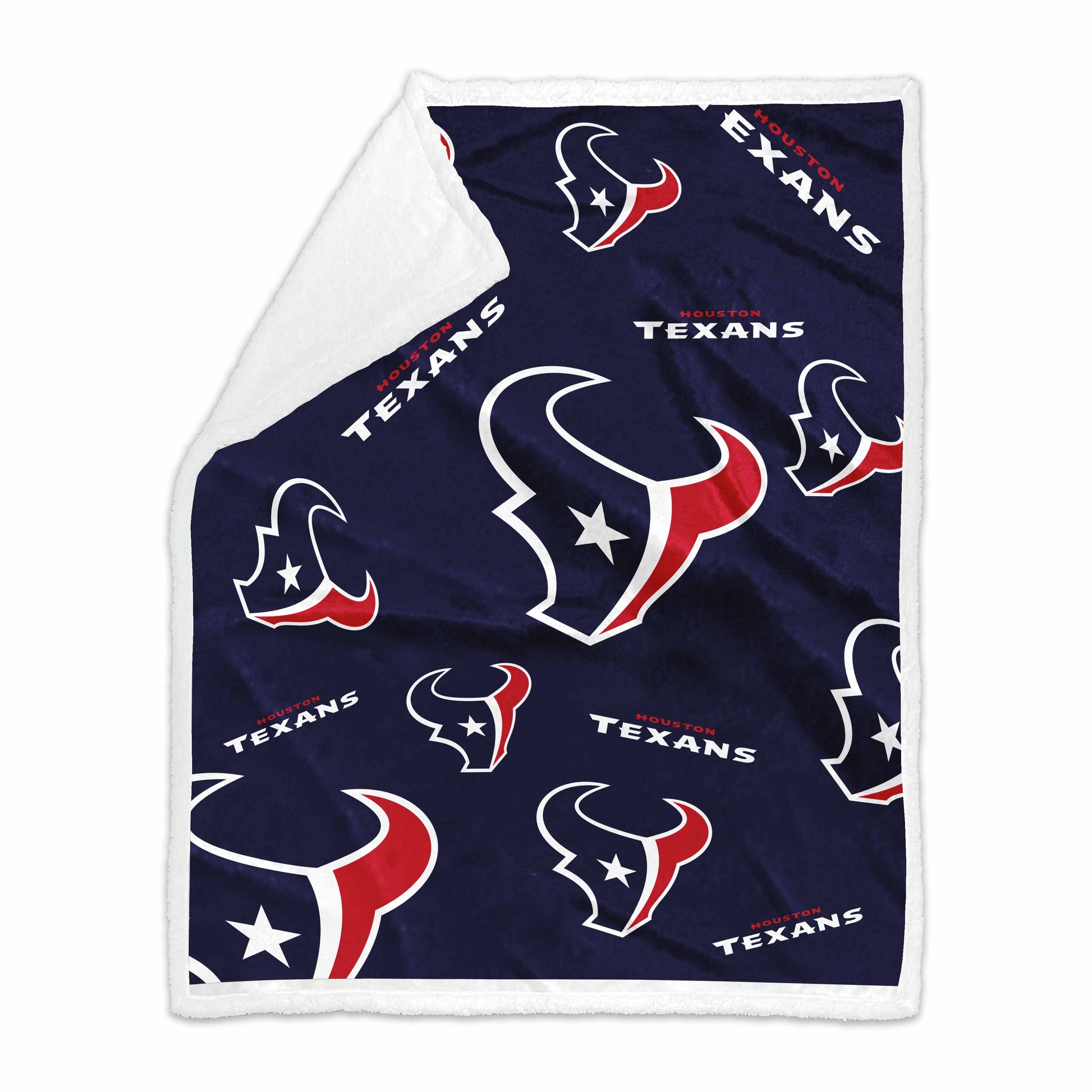 Houston Texans 50x60 Repeating Plush Sherpa Throw