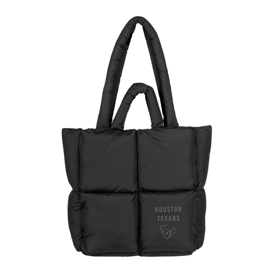 Houston Texans Black Puff Tote