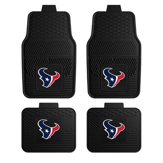 Houston Texans 4pc Vinyl Car Mat Set