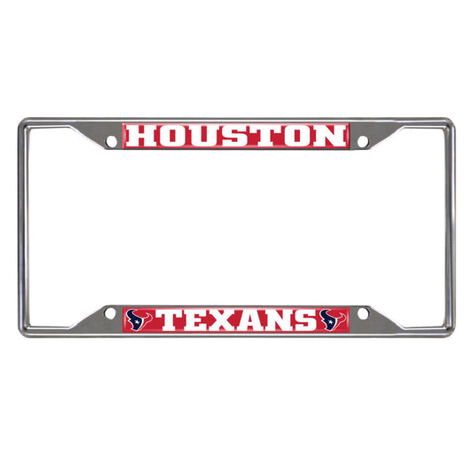 NFL - Houston Texans Chrome License Plate Frame