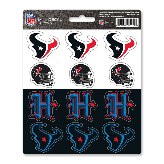 NFL - Houston Texans Mini Decal 12-pk