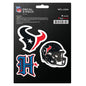 NFL - Houston Texans Decal 3-pk