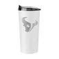 Houston Texans 20oz Etch White Powder Coat Tumbler