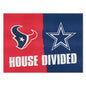 NFL House Divided Mat - Texans / Cowboys