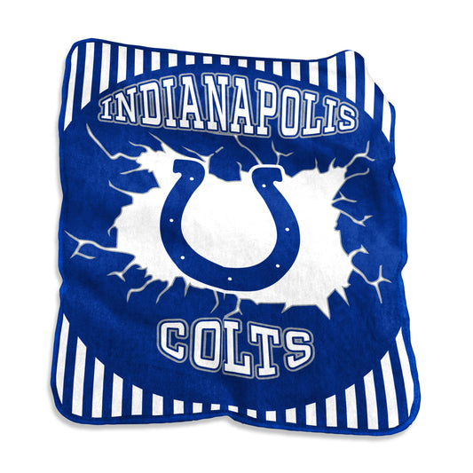 Indianapolis Colts Lightning Raschel Throw