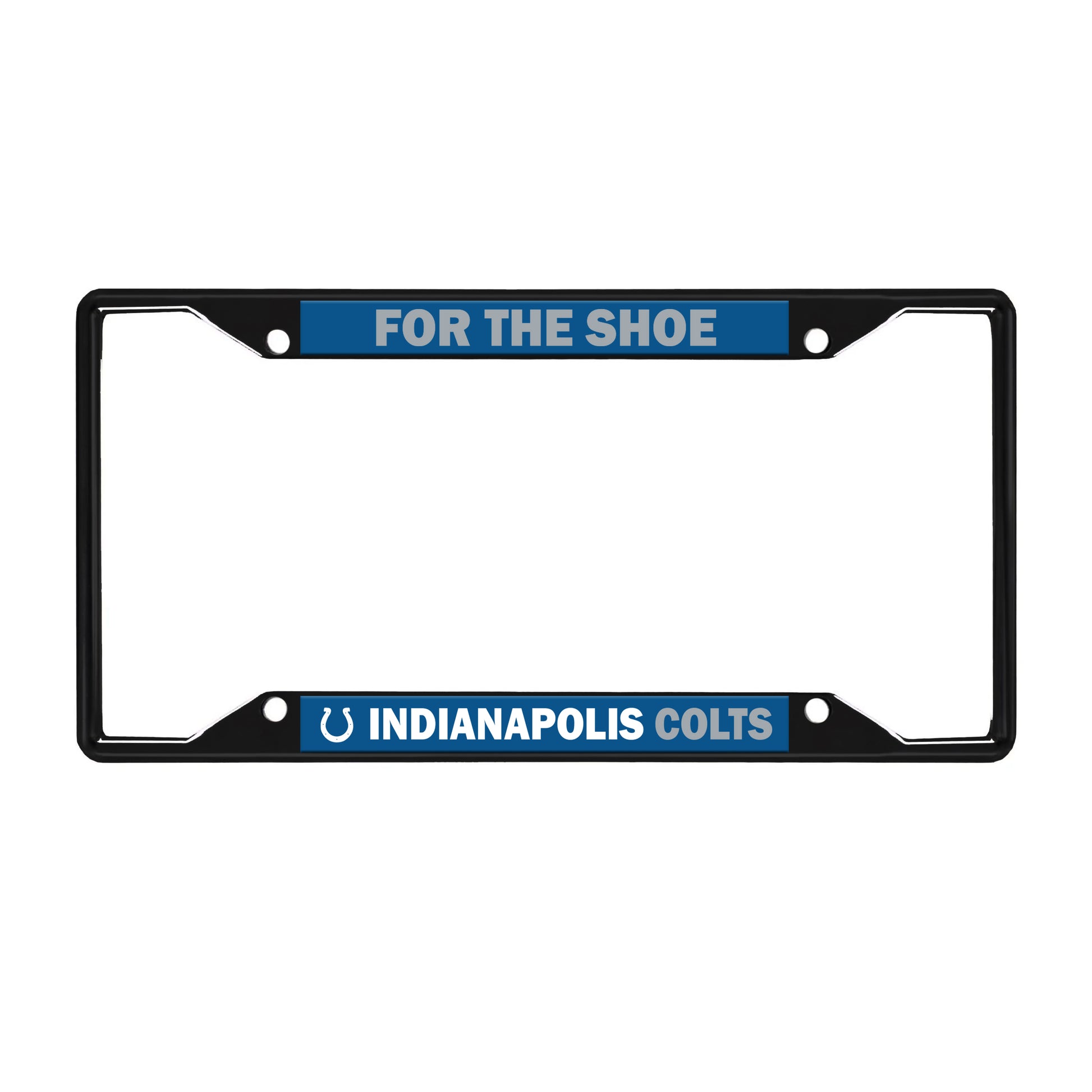 Indianapolis Colts License Black Trinity Plate Frame