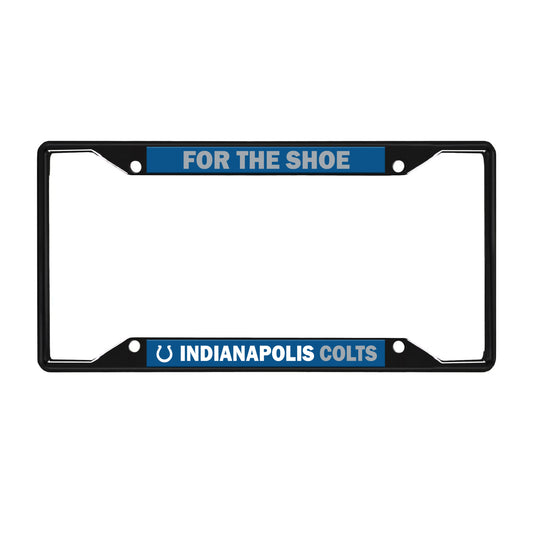 Indianapolis Colts License Black Trinity Plate Frame