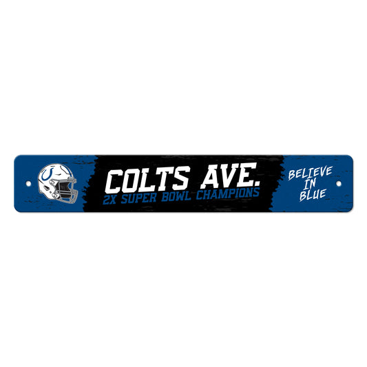 NFL - Indianapolis Colts Sign Street Flat