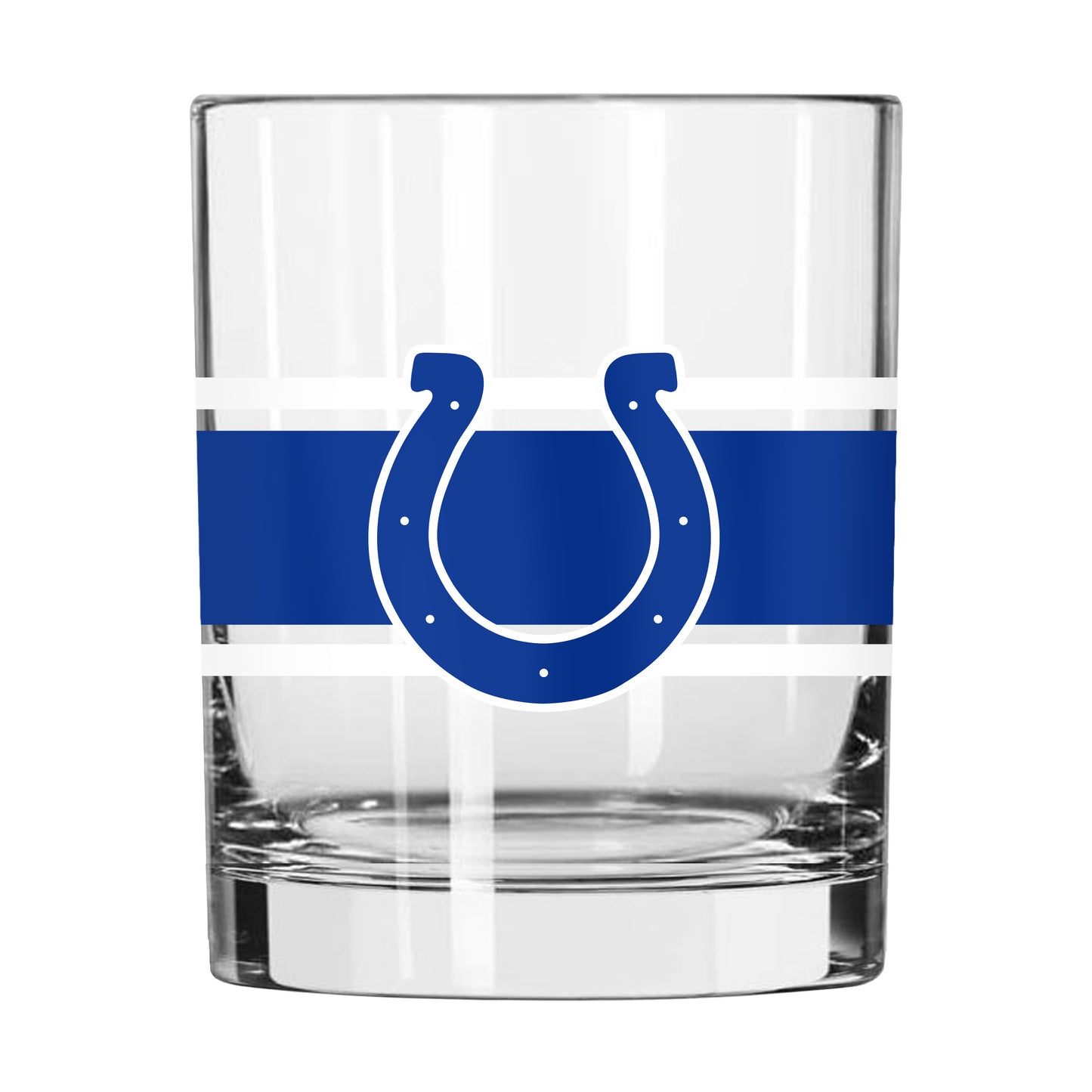 Indianapolis Colts 14oz Stripe Rocks Glass