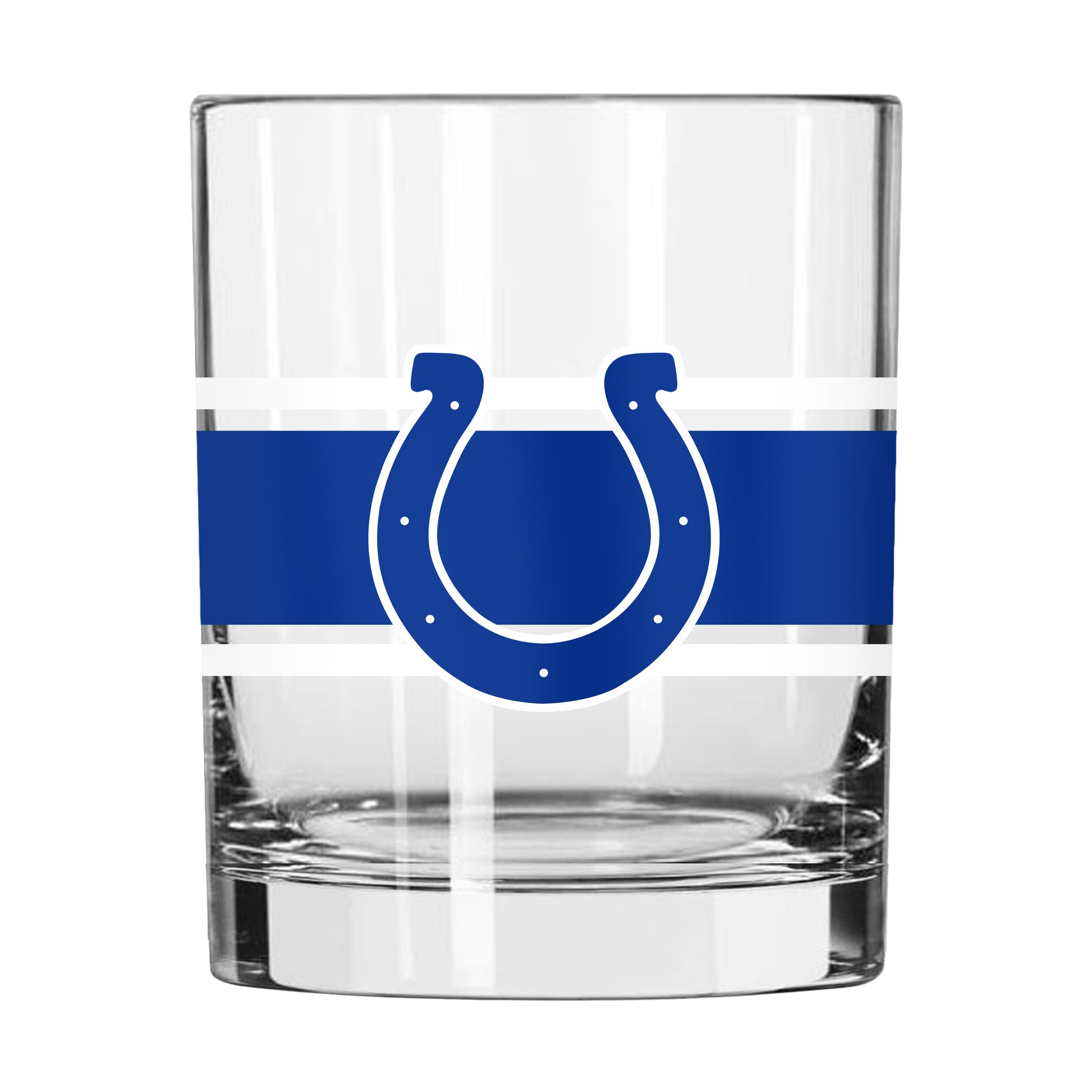 Indianapolis Colts 14oz Stripe Rocks Glass