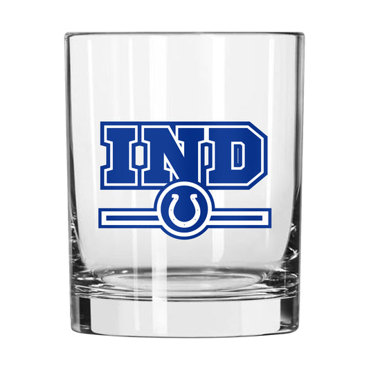 Indianapolis Colts 14oz Letterman Rocks Glass