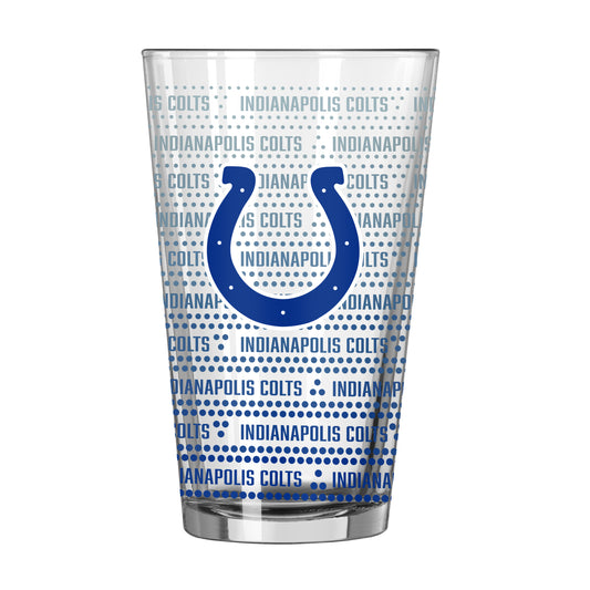 Indianapolis Colts 16oz Chant Fade Pint Glass
