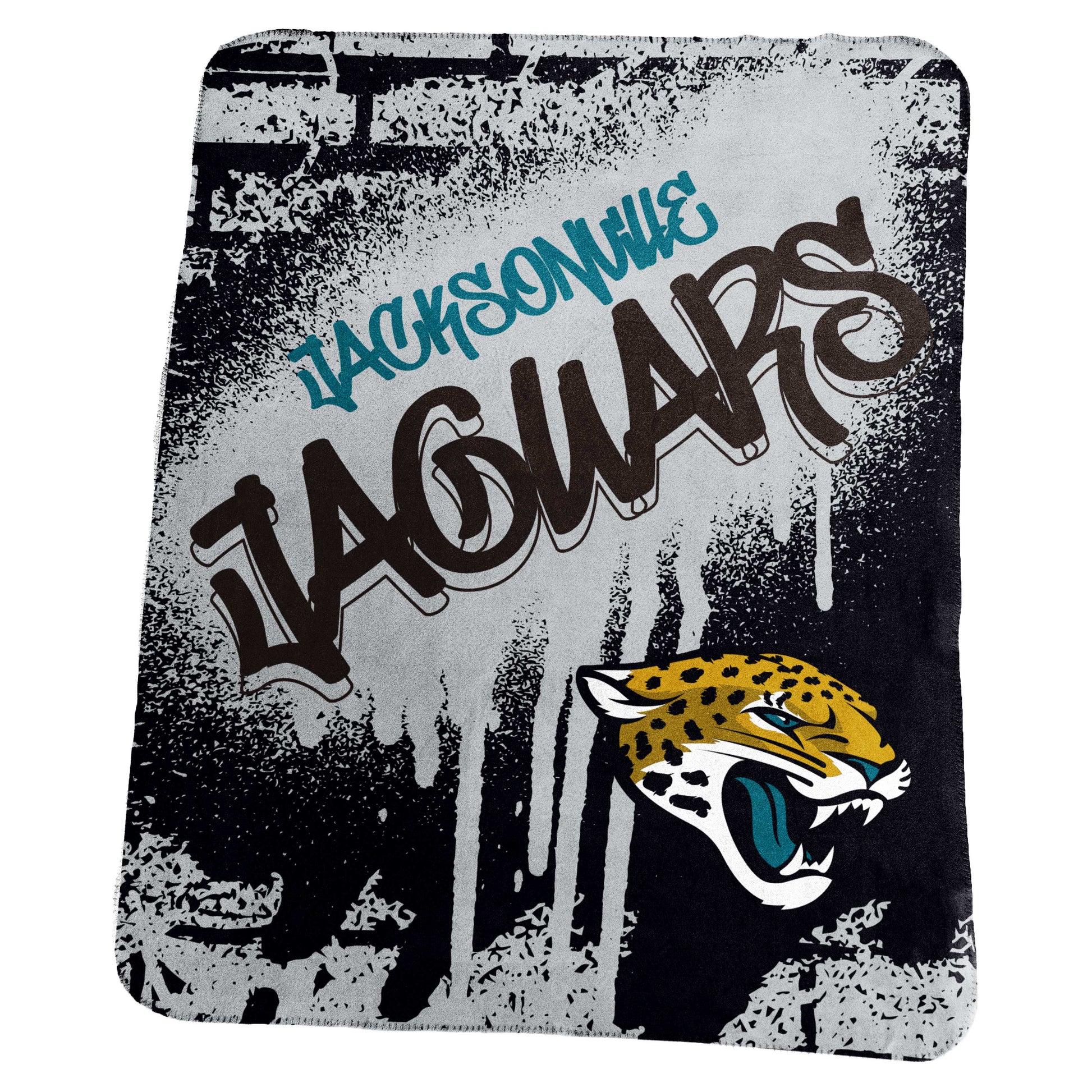 Jacksonville Jaguars Classic Graffiti Fleece Throw