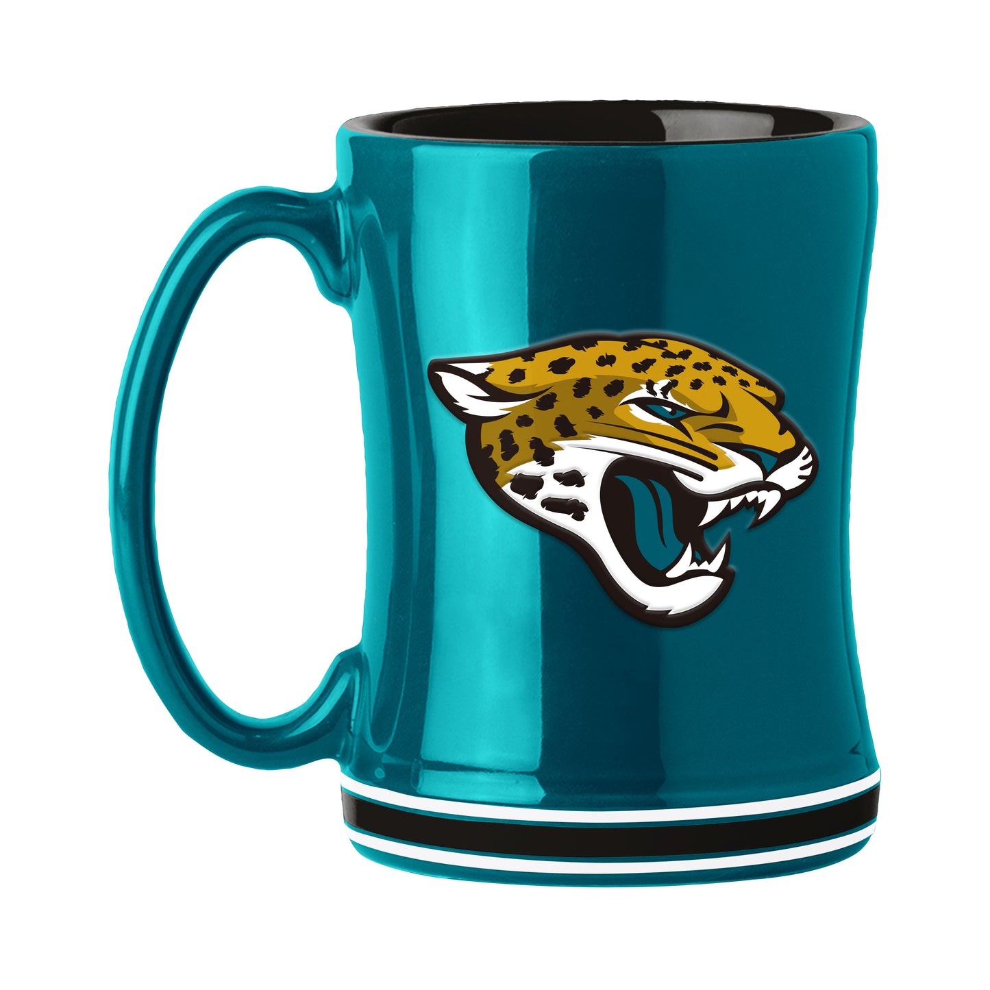 Jacksonville Jaguars 14oz Secondary Color Relief Mug