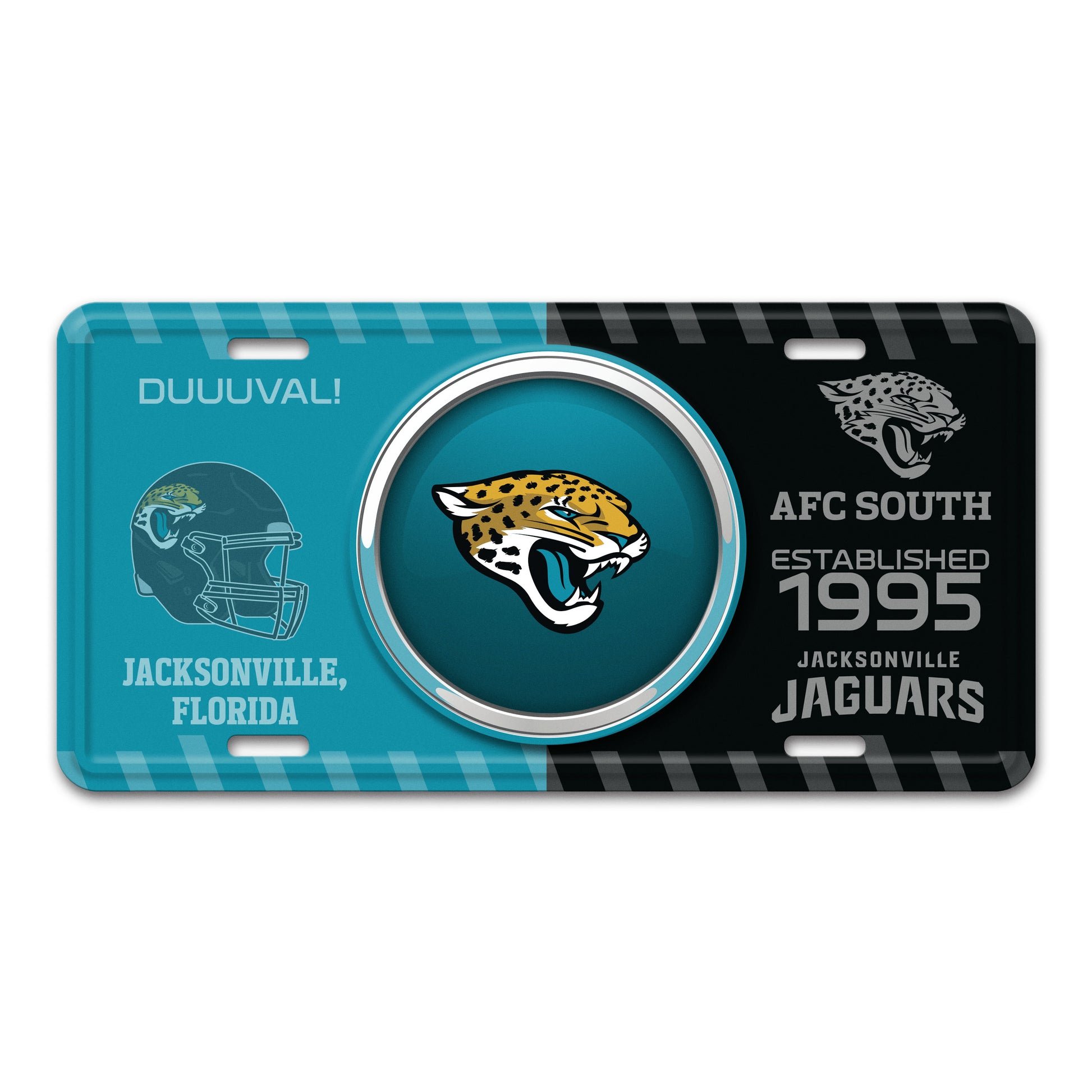 NFL - Jacksonville Jaguars Embossed Metal License Plate