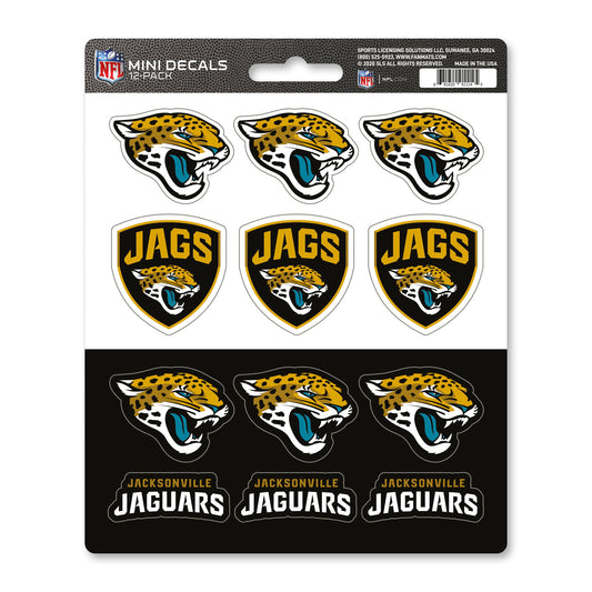 NFL - Jacksonville Jaguars Mini Decal 12-pk