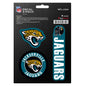 Jacksonville Jaguars Decal Stickers 3 Pack