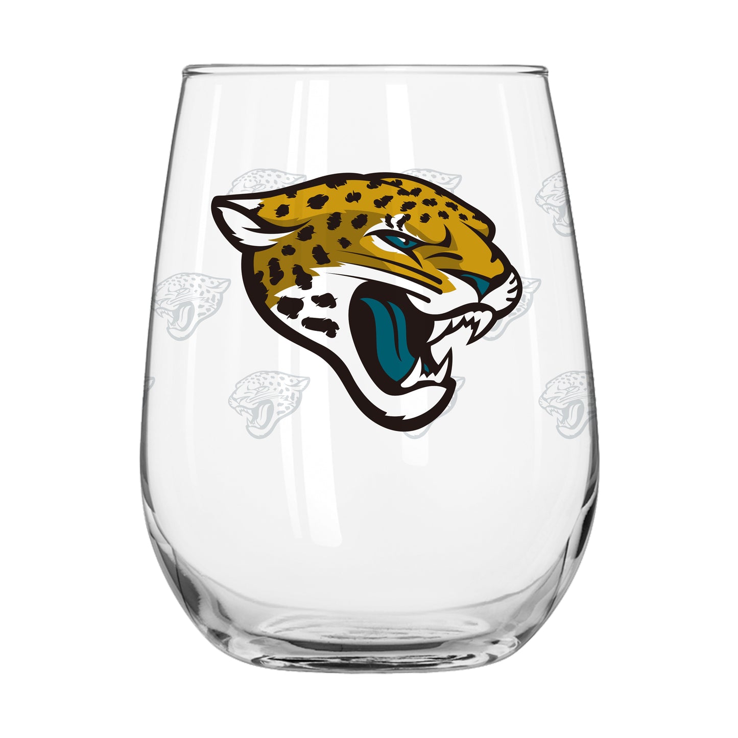 Jacksonville Jaguars 16oz Satin Etch Curved Beverage Glass