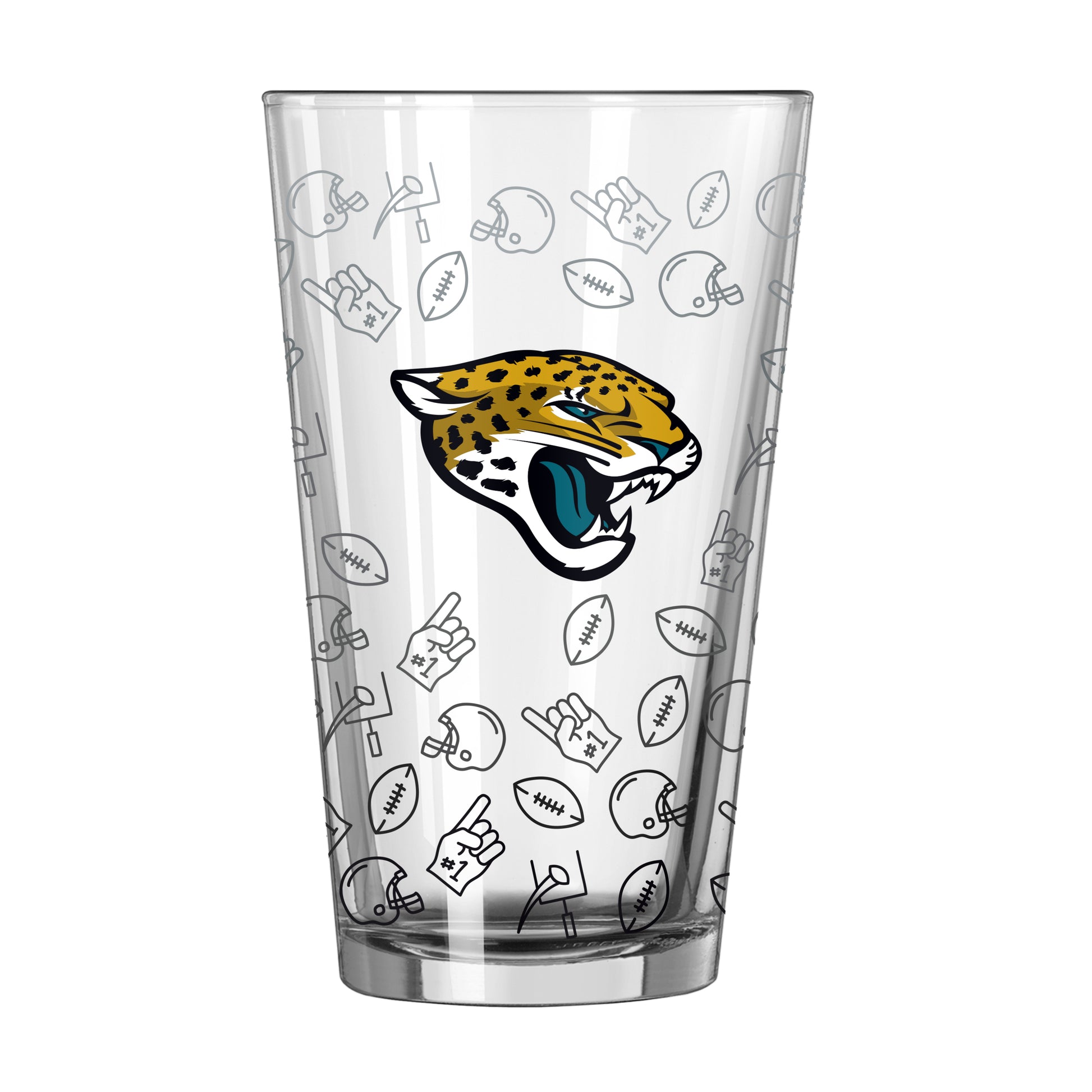 Jacksonville Jaguars 16oz Ombre Playmaker Pint Glass