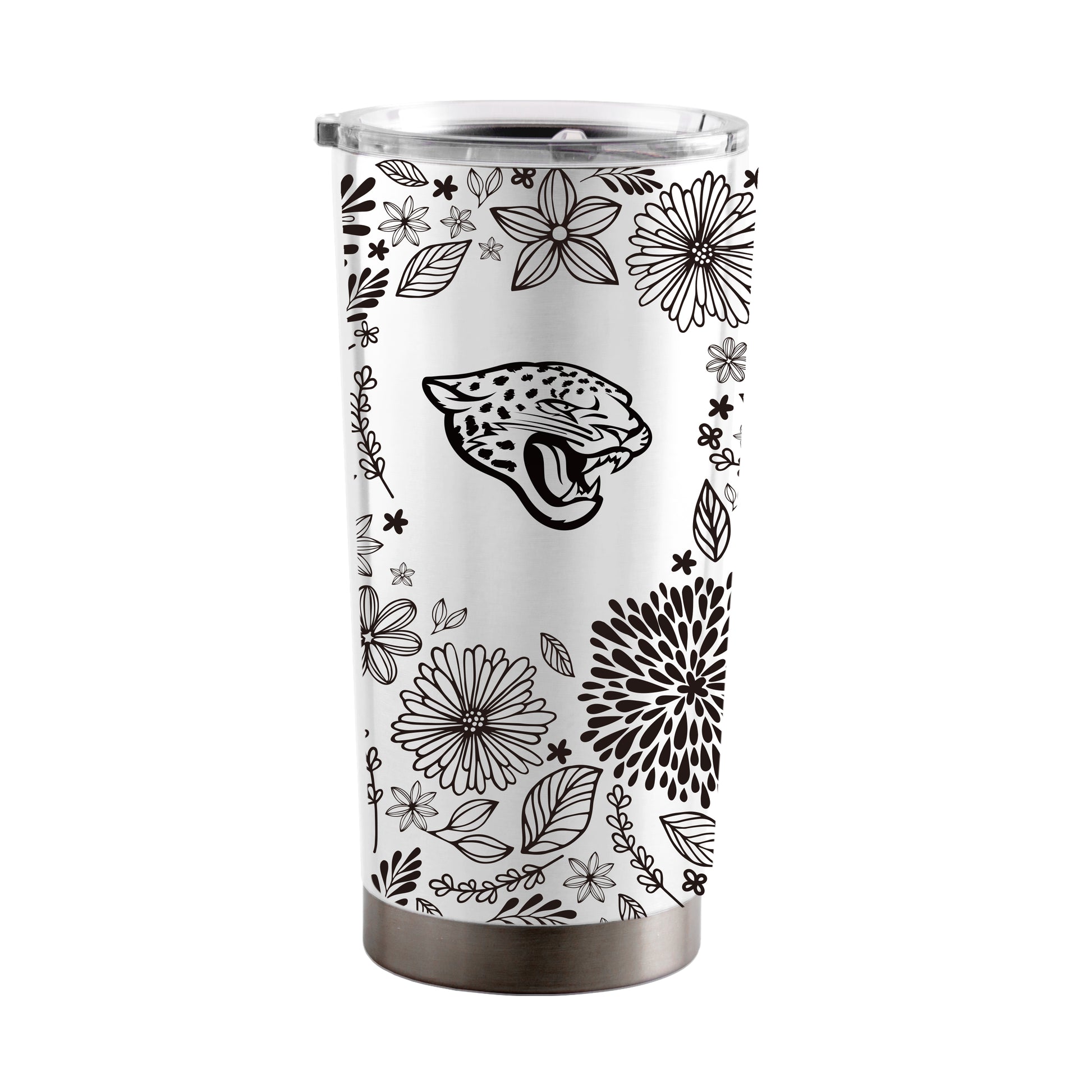 Jacksonville Jaguars 20oz Botanical Stainless Steel Tumbler