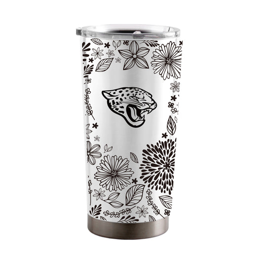 Jacksonville Jaguars 20oz Botanical Stainless Steel Tumbler