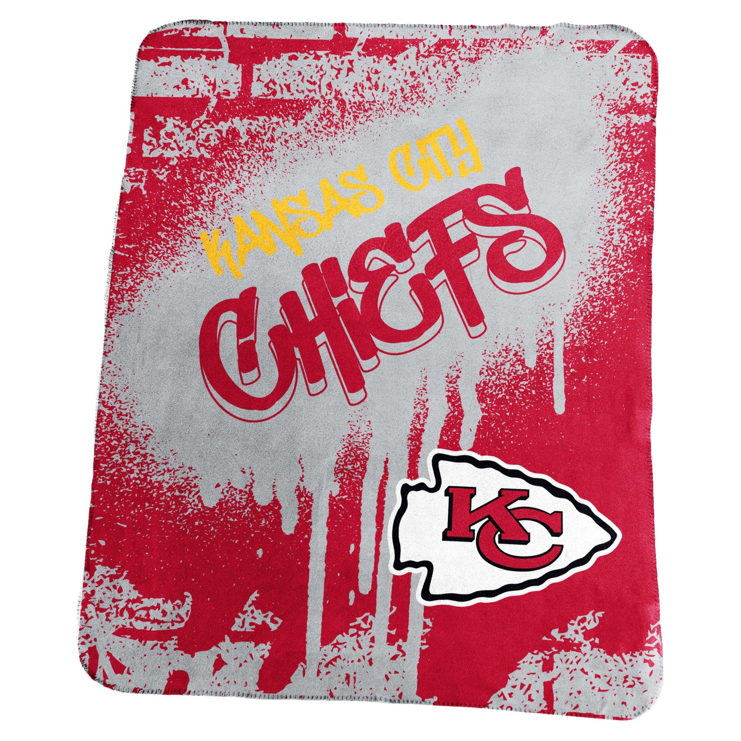Kansas City Chiefs Classic Graffiti Fleece Throw