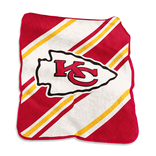 Kansas City Chiefs Raschel Stripe Throw