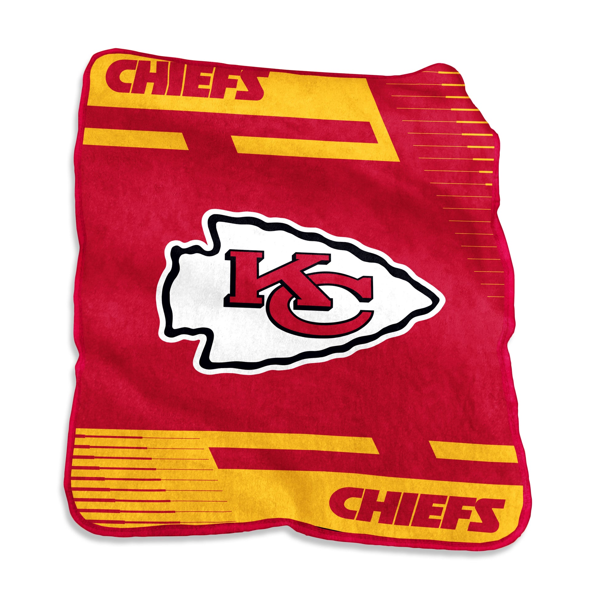 Kansas City Chiefs Raschel Double Stripe Throw