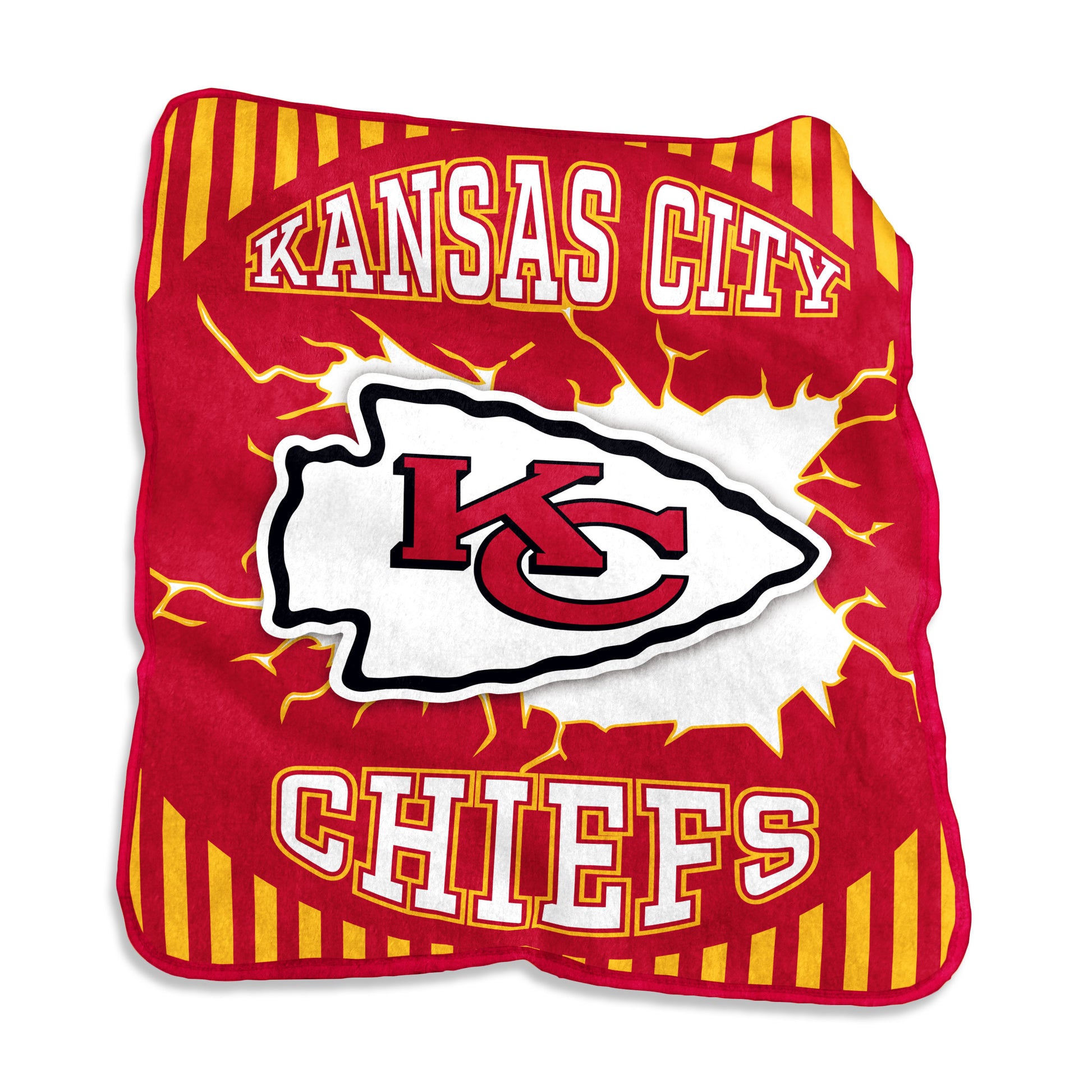Kansas City Chiefs Lightning Raschel Throw