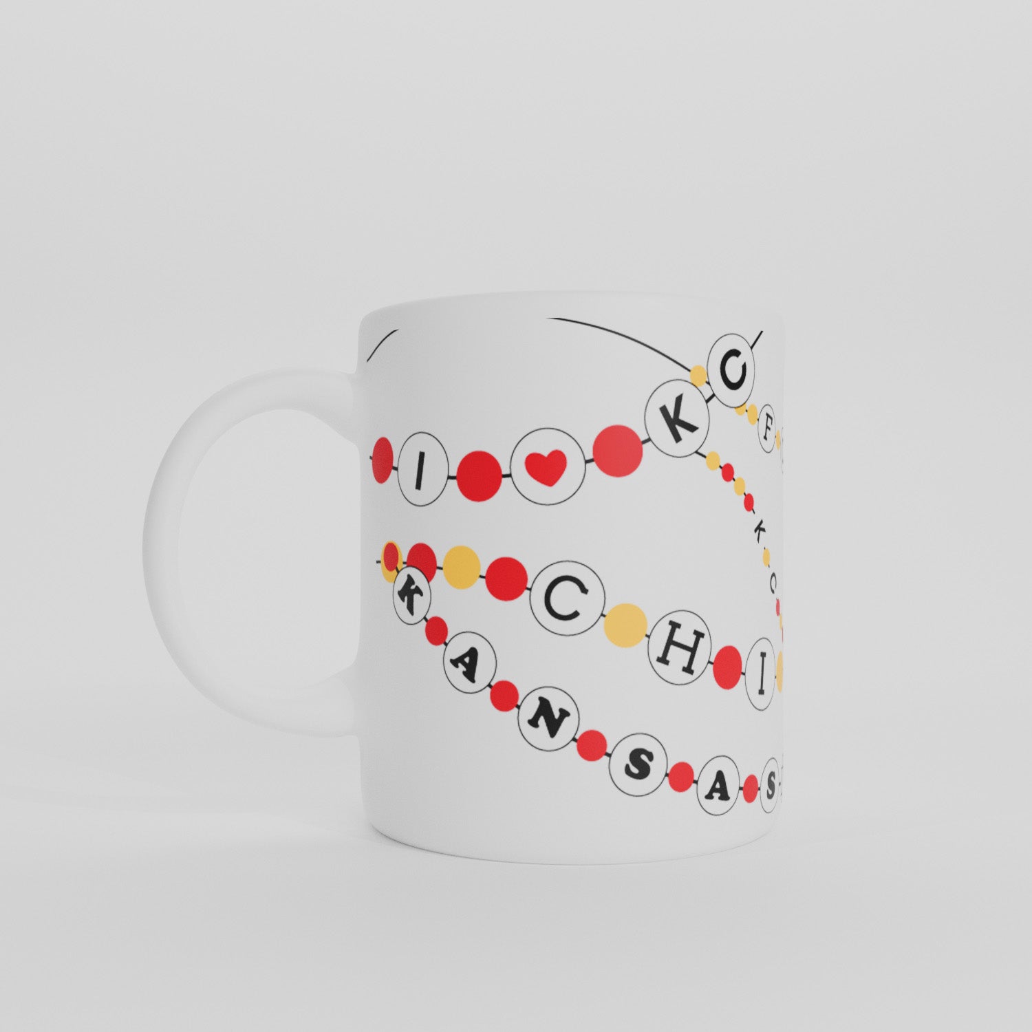Kansas City Chiefs 15oz Friendship Bracelet Sublimated Mug
