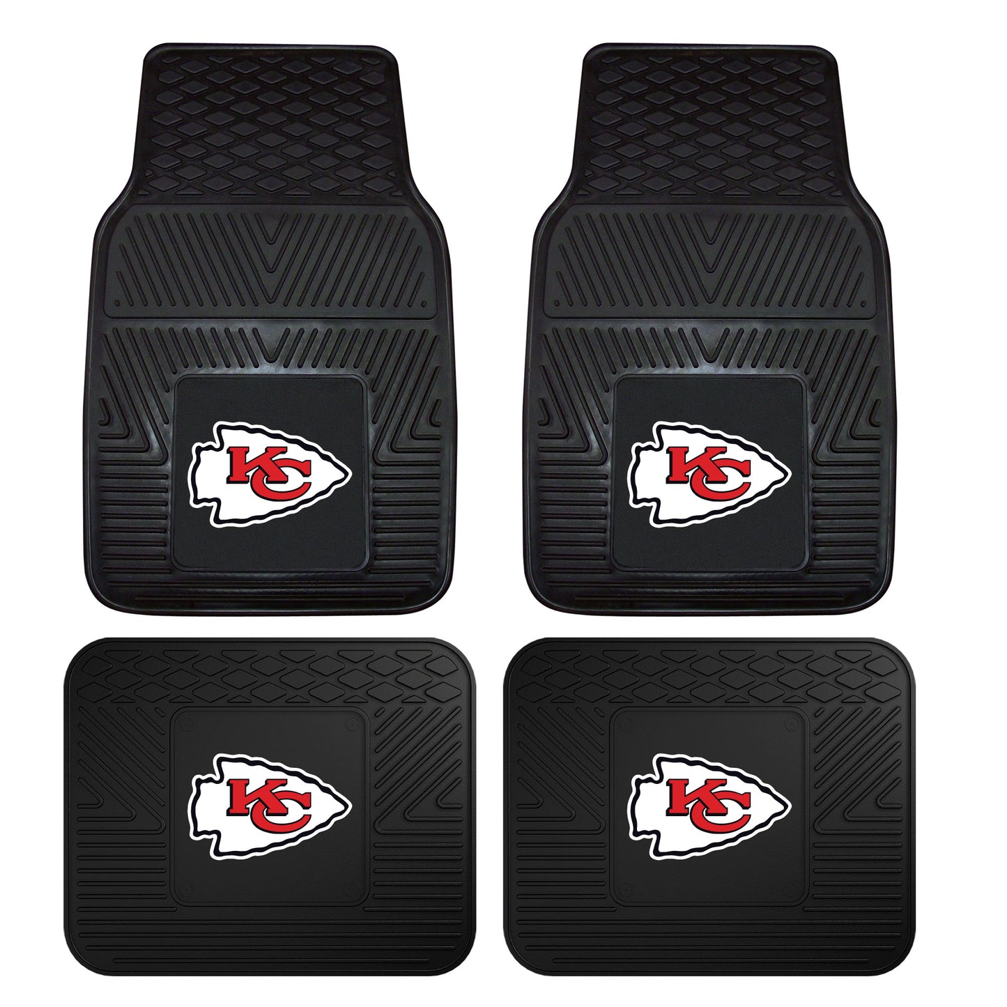 NFL - Kansas City Chiefs 4-pc Vinyl Car Mat Set