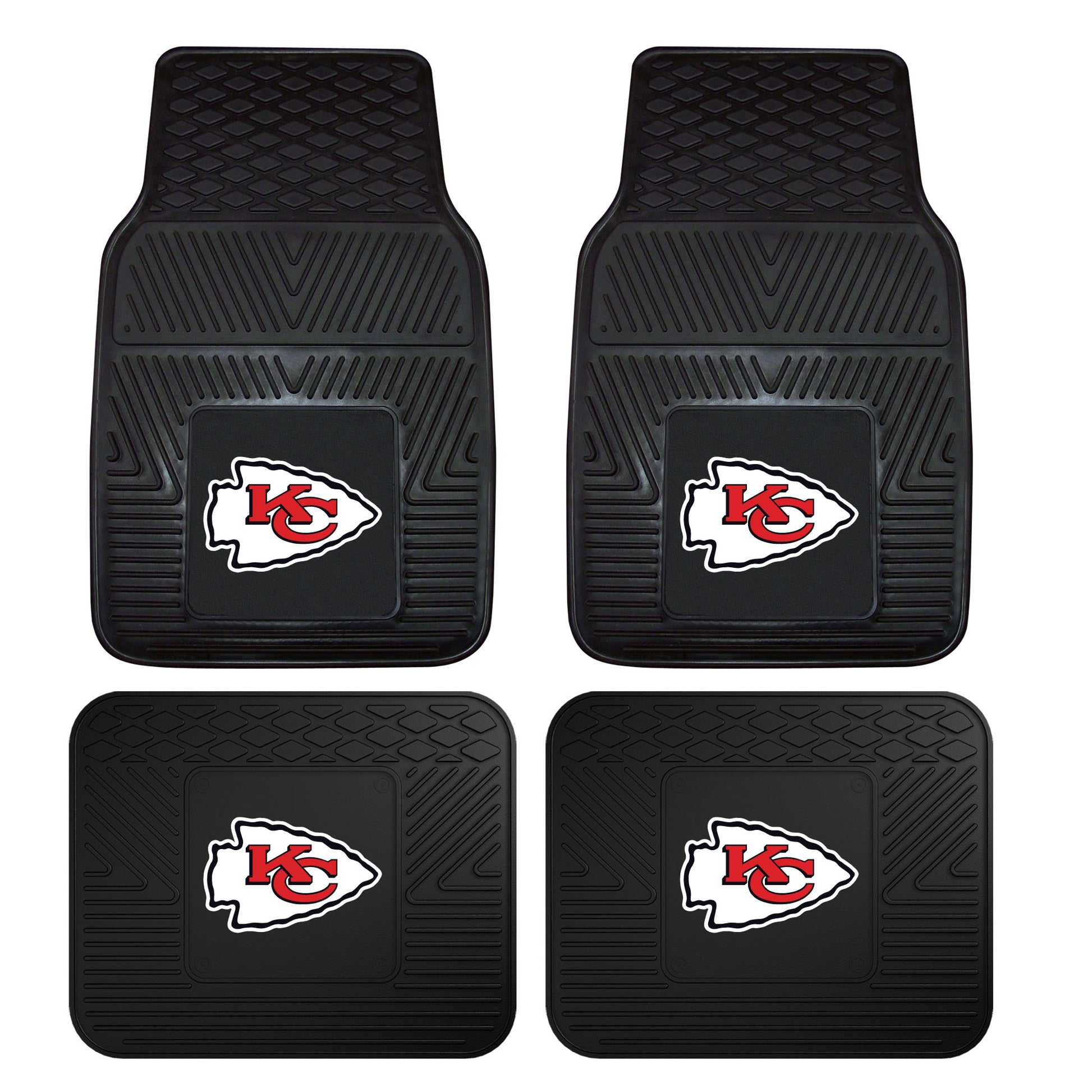 NFL - Kansas City Chiefs 4-pc Vinyl Car Mat Set