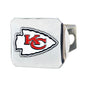 NFL - Kansas City Chiefs Color on Chrome Hitch Cover