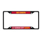 Kansas City Chiefs License Black Trinity Plate Frame
