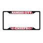 NFL - Kansas City Chiefs Black License Plate Frame