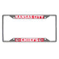 Kansas City Chiefs Chrome License Plate Frame