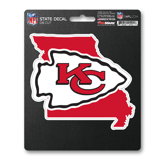 NFL - Kansas City Chiefs State Shape Decal