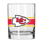 Kansas City Chiefs 14oz Stripe Rock Glass