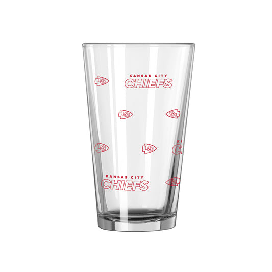 Kansas City Chiefs 16oz Step And Repeat Pint Glass