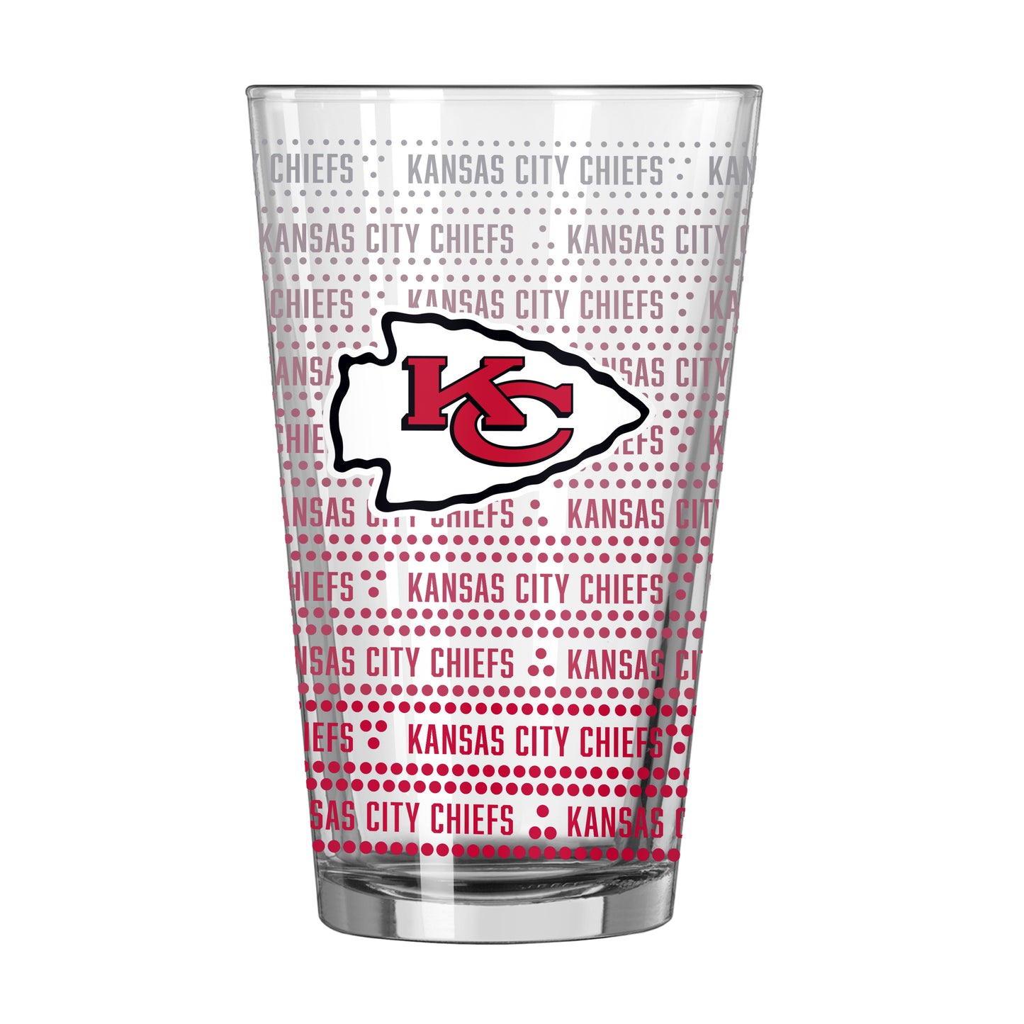 Kansas City Chiefs 16oz Chant Fade Pint Glass