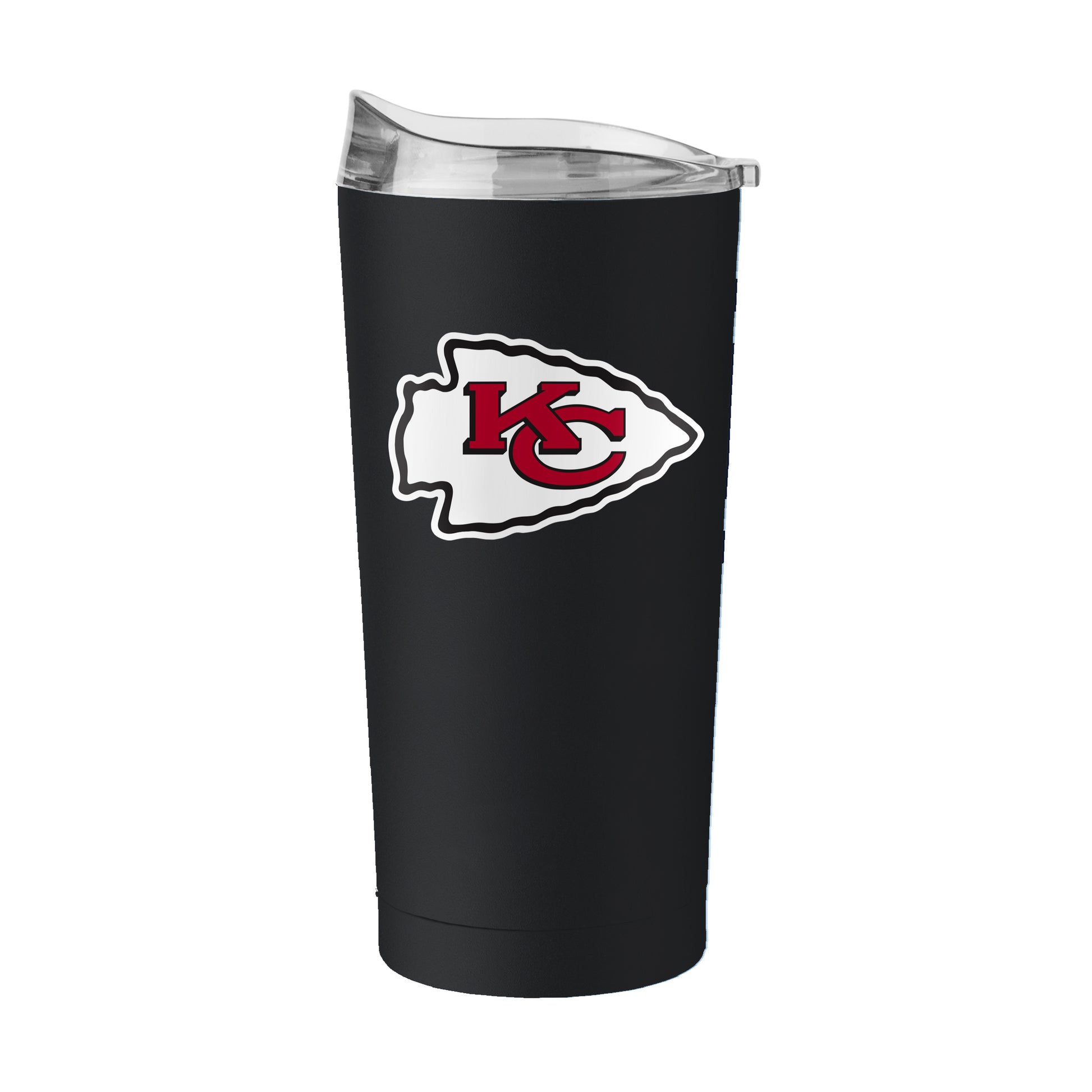 Kansas City Chiefs Black 20oz Flipside Powder Coat Tumbler