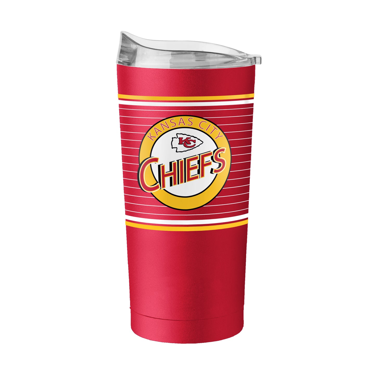 Kansas City Chiefs Horizontal Stripes 20oz Powder Coat Tumbler